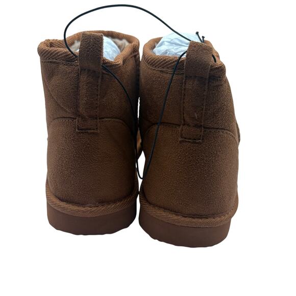 Stitch Fix MIA Bearpaw Shorty Brown SZ 9 Suede Ankles Boots Bootie Shearling - Picture 3 of 6